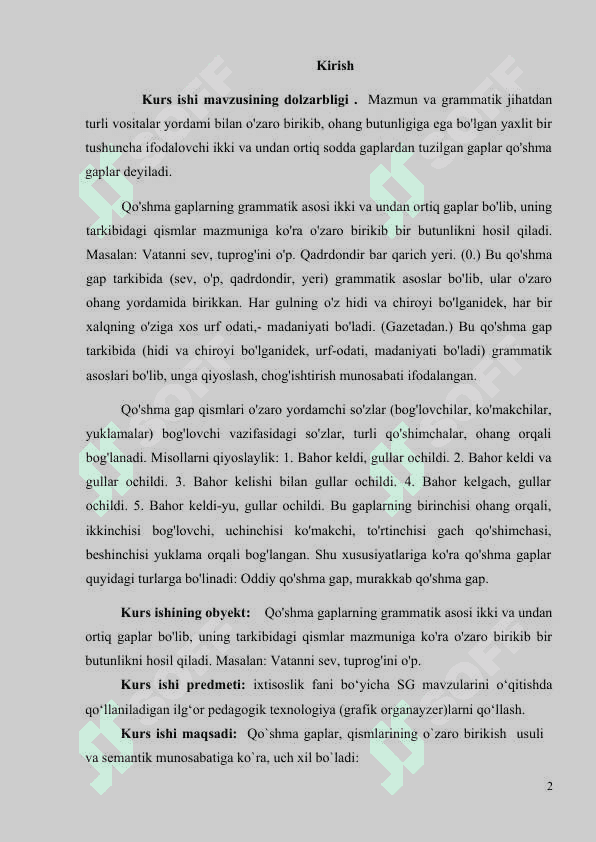 Qo‘shma gap haqida umumiy ma’lumot 2
