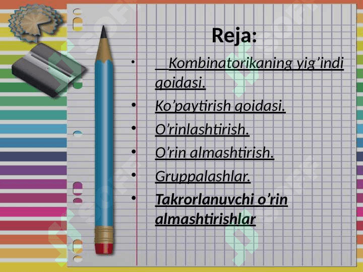 Kombinatorika elementlari 2