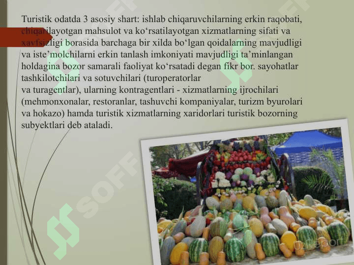 Turistik xizmatlar bozori 3
