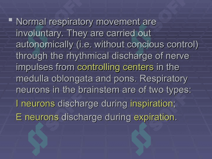 Regulation of breathing 4