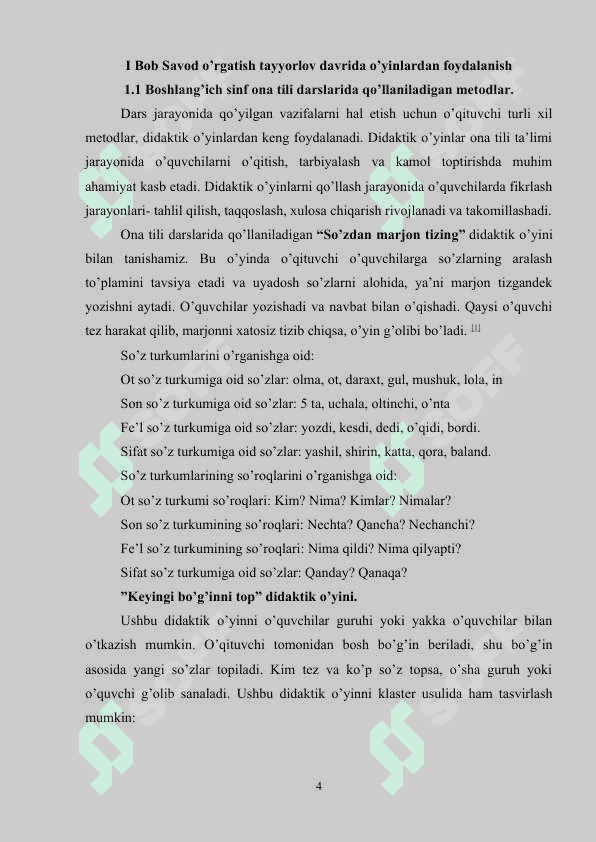 SAVOD O’RGATISH TAYYORLOV DAVRIDA O’YINLARDAN FOYDALANISH 4
