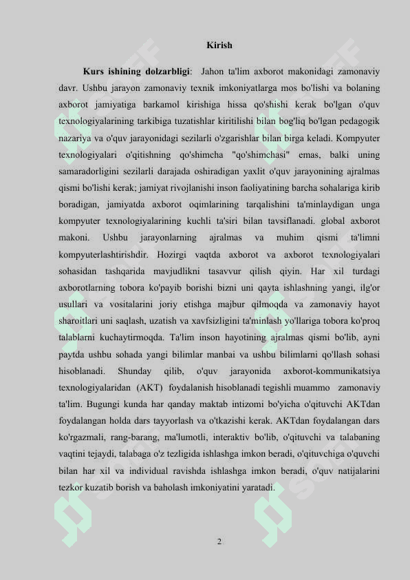 savod o'rgatish darslarida axborot texnologiyalardan foydalanish 2