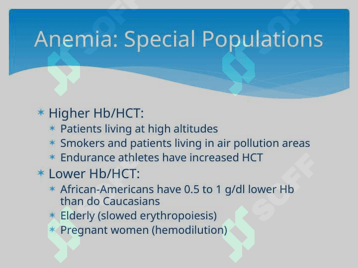 Anemia  Anemia is a laboratory diagnosis 5