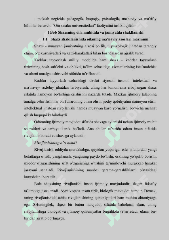 Shaxsning oila muhitida va jamiyatda shakllanishi ta’siri 4