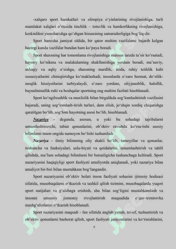 SPORTNING NAZARIY ASOSLARI 8