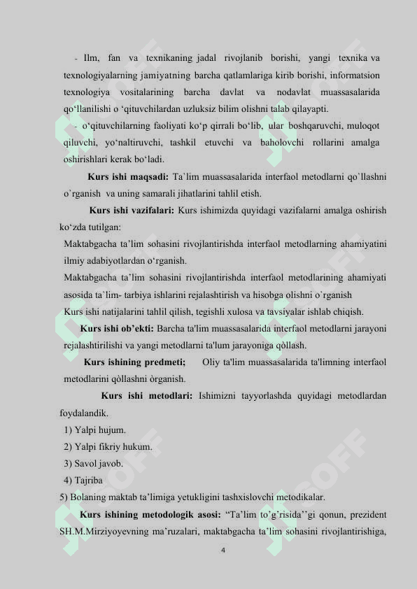 TA`LIMNING INTERFAOL METODLARI 4