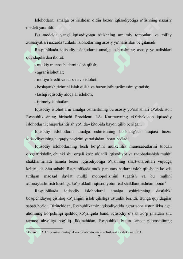 Taraqqiyotning O'zbek modeli va uning oziga xos xususiyatlari 7