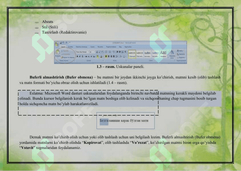 Xujjat yaratishda grafik obektlar bilan ishlash 5