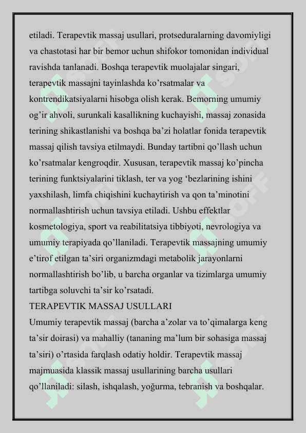 Terapevtik yordamga muxtoj bo’lgan bemorlarning asosiy xarakteristikasi 2