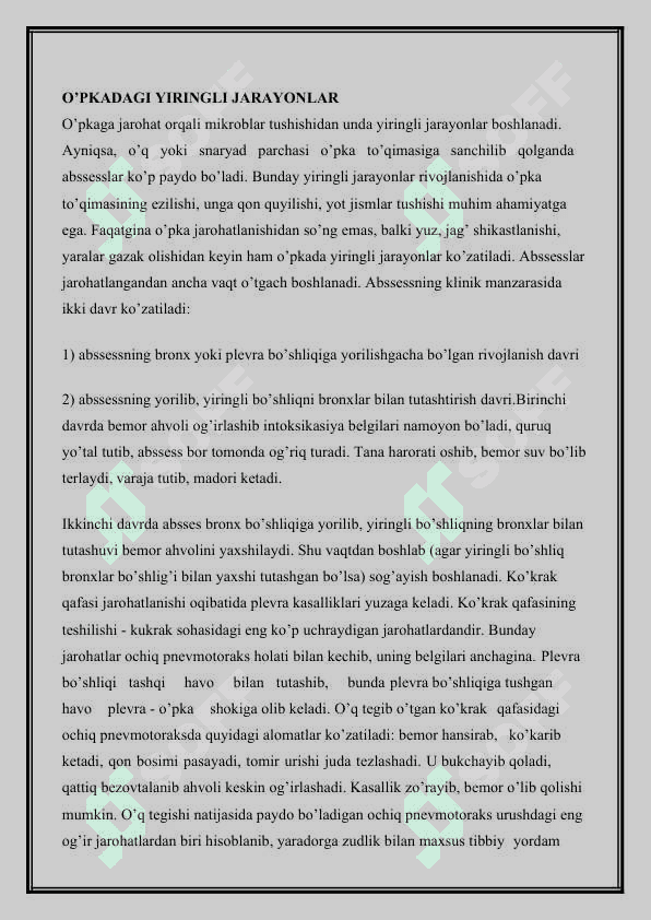 Jarohat olganlarda ichki a’zolar kasalliklari 2
