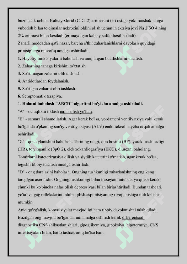 O'tkir zaharlanish 3