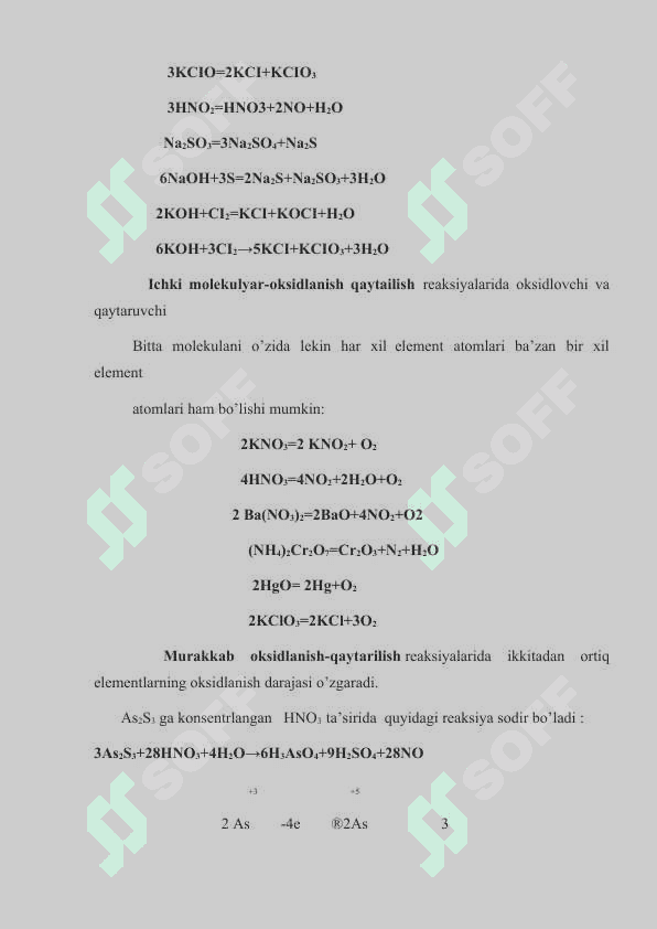 "Oksidlanish-Qaytarilish Tenglamalari Referat (1-Kurs)" 4