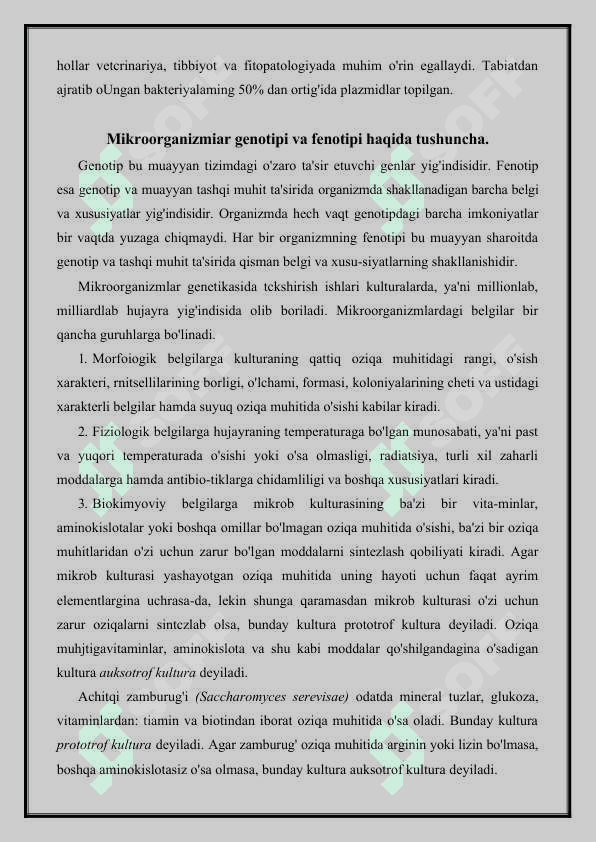 Mikroorganizmlar genetikasi 4