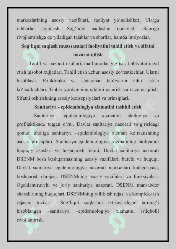QISHLOQ AHOLISIGA TIBBIY XIZMATNI TASHKIL ETISH. QISHLOQ OILAVIY POLIHNIKASIGA (KOP)VA QISHLOQ VRACHLIK PONKITI (QVP) ISH FOLIYATI ASOSIY VAZIFALARI HISOBIY VA HISOBOT HUJJATLARINI YURITISH 3