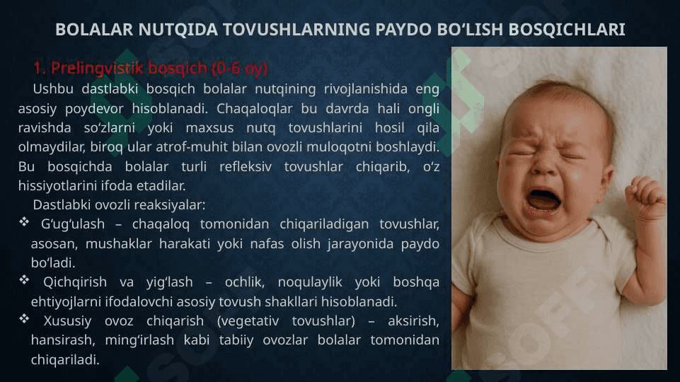 Bolalar nutqida ona tili tovushlarini paydo bo'lish ketma-ketligi 5
