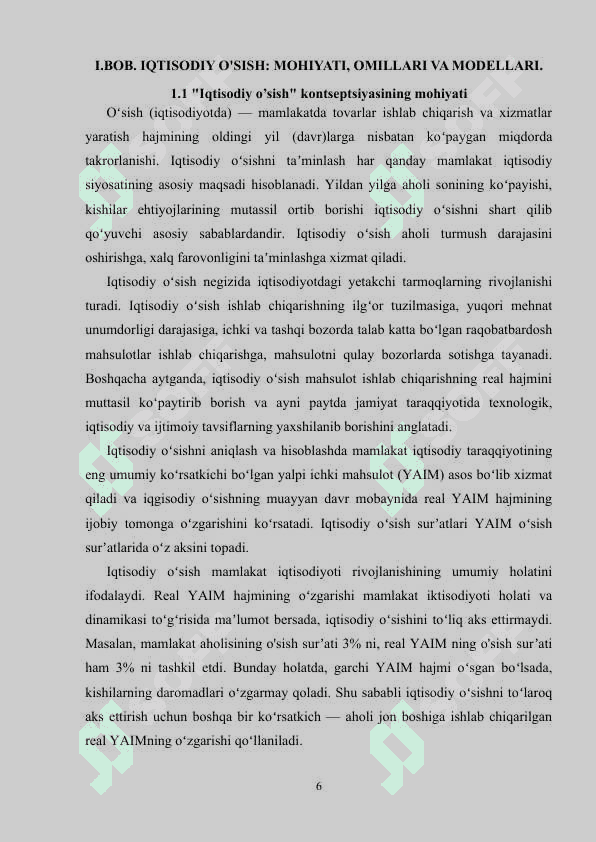 IQTISODIY O‘SISH MODELLARINING MOHIYATI 6
