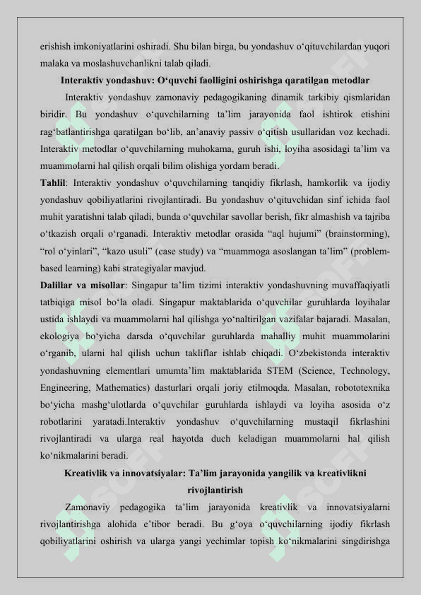 Zamonaviy pedagogikaning konseptual g‘oyalari va tamoyillari 25 5