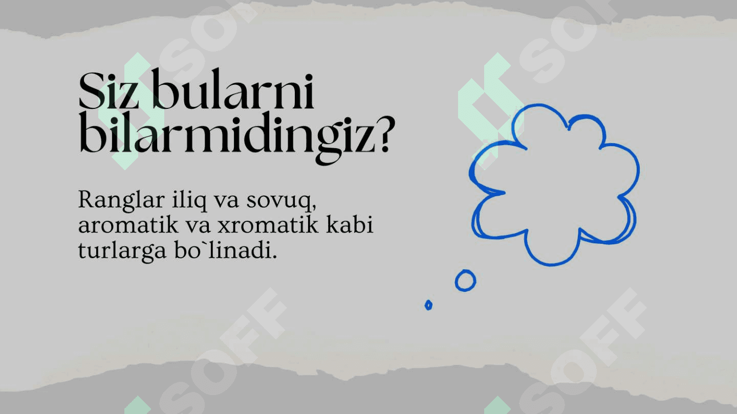 Prezintatsiya "Ranglar mo`jizasi" 8