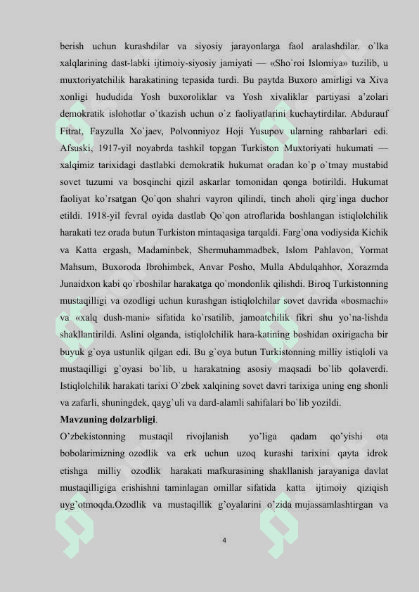 TURKISTON MUXTORIYATINING SOVET HUKUMATI TOMONIDAN TOR-MOR ETILISHI 4
