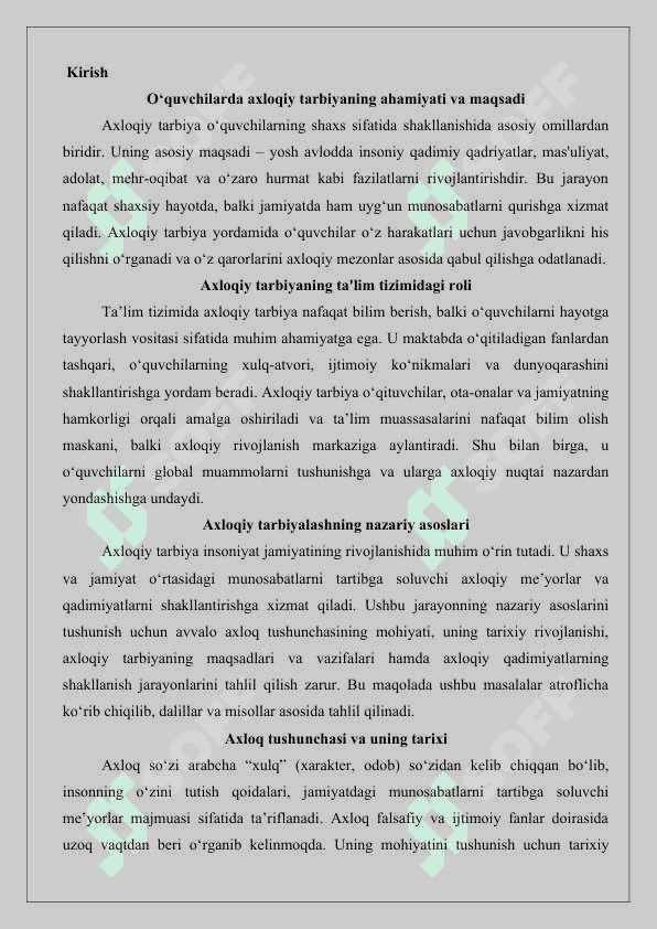 O‘quvchilari axloqiy tarbiyalashning konseptual asoslari 25 2