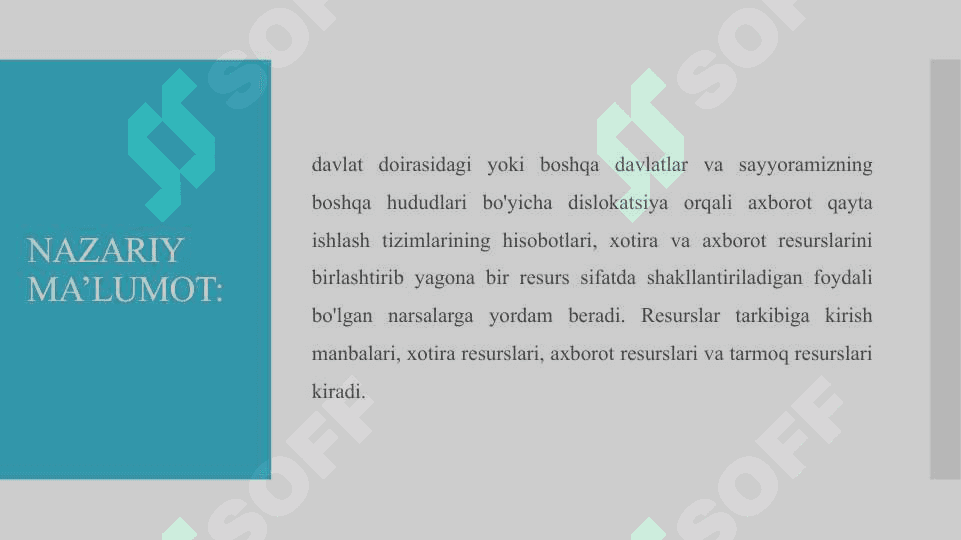 Taqsimlangan xotirali kompyuter tizimlari 4