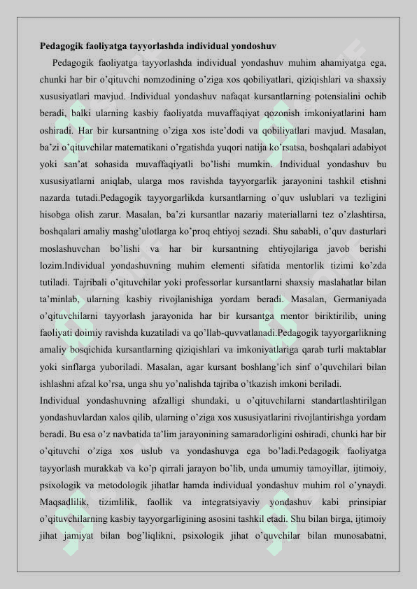 Bo‘lajak o‘qituvchilarni pedagogik faoliyatga tayyorlash modellari va taktikasi 25 5