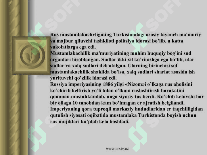 Chor rossiyasining turkistonni bosib olishiga qarshi xalq harakatlari 4