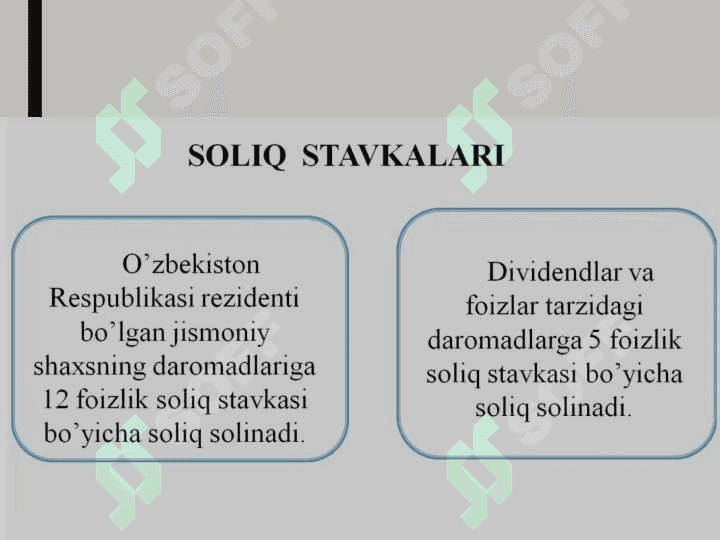 To’g’ri soliqlar va ularning xususiyatlari 25 7