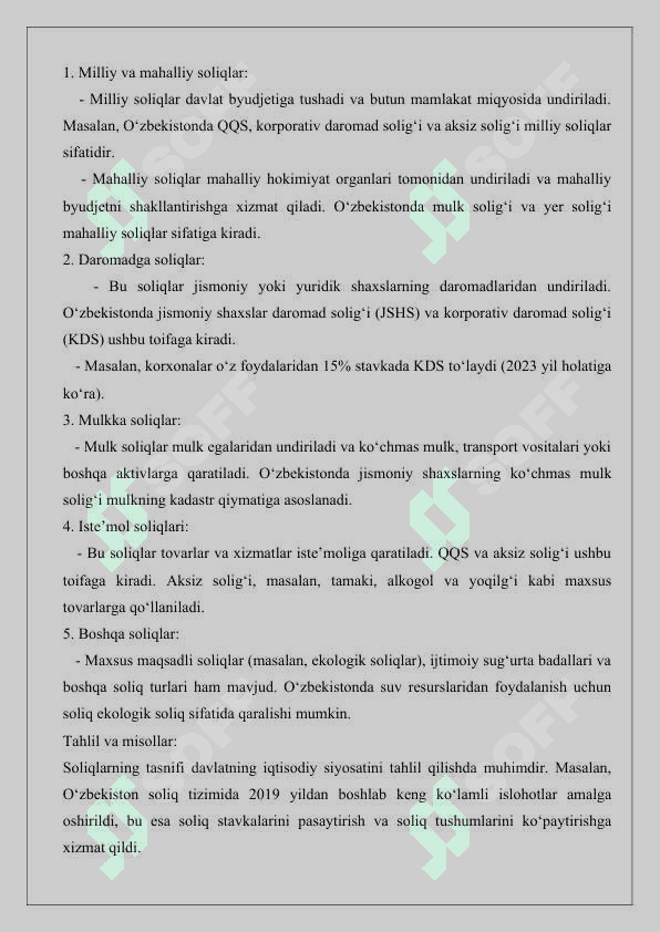To’g’ri soliqlar va ularning xususiyatlari 4