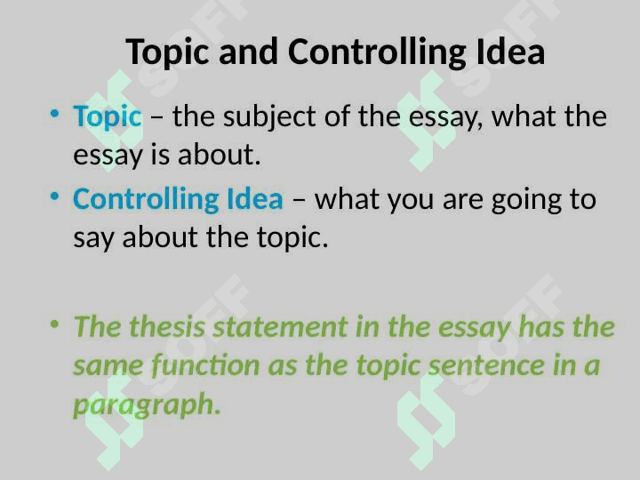 Thesis Statement 2