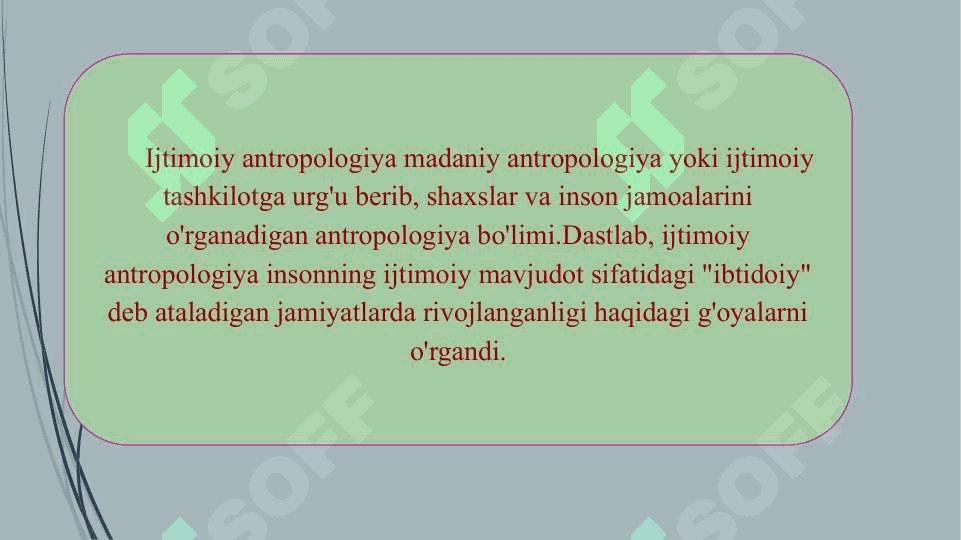 Ijtimoiy antropologiya predmeti va metodlari 2