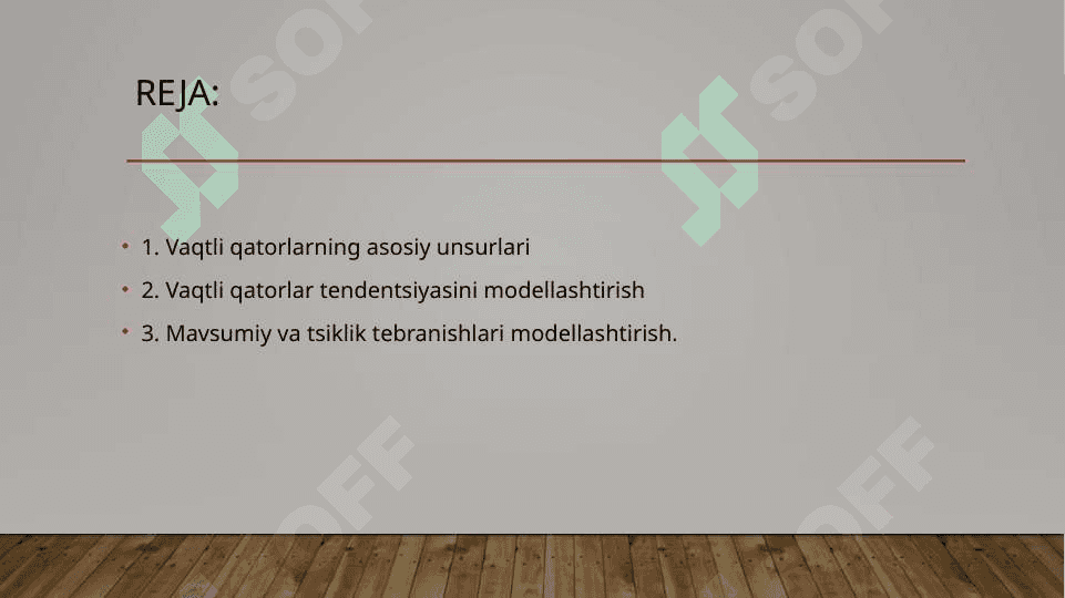 VAQTLI QATORLARNING REGRESSION TAHLILI 2