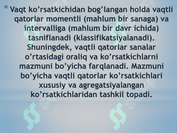 Vaqtli qatorlar regression tahlili 4