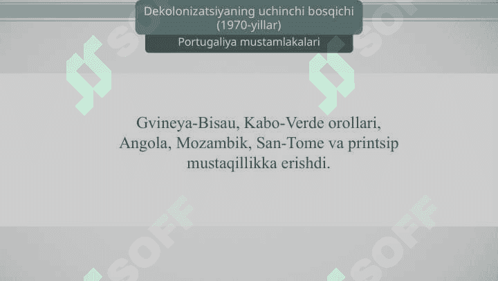 Dekolonizatsiya-mustamlaka imperiyasining qulashi 7