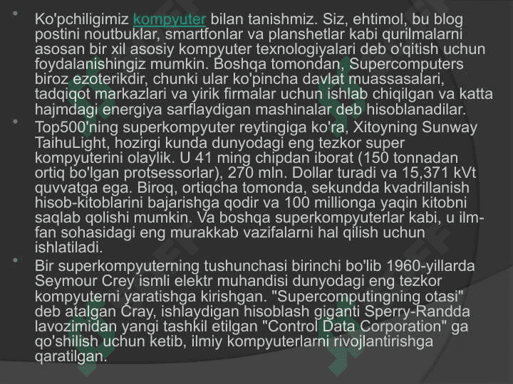 superkompyuterlar 4
