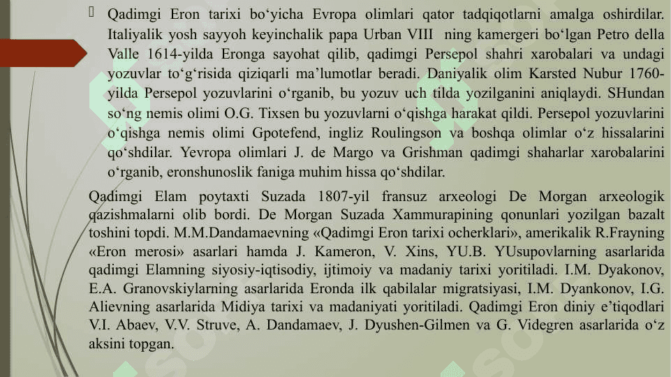 G’arbiy Osiyo arxaik davri arxeologiyasi 6