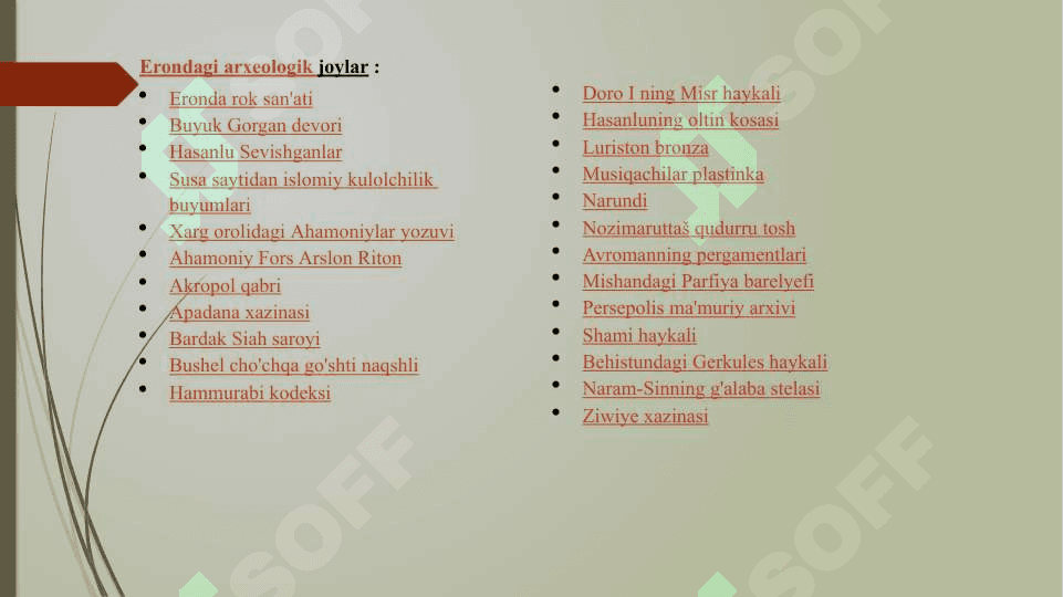 G’arbiy Osiyo arxaik davri arxeologiyasi 8