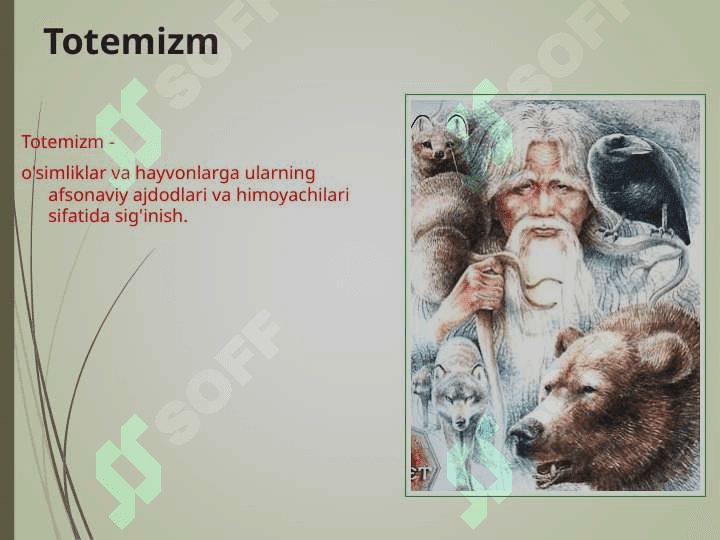 Ibtidoiy tasavvurlar (animizm fitishezm totemizm) mazmuni 3