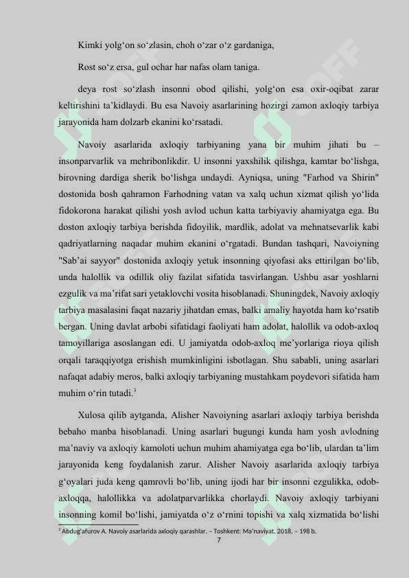 ALISHER NAVOIY MEROSI VA UNING AXLOQIY TARBIYADAGI AHAMIYATI 7