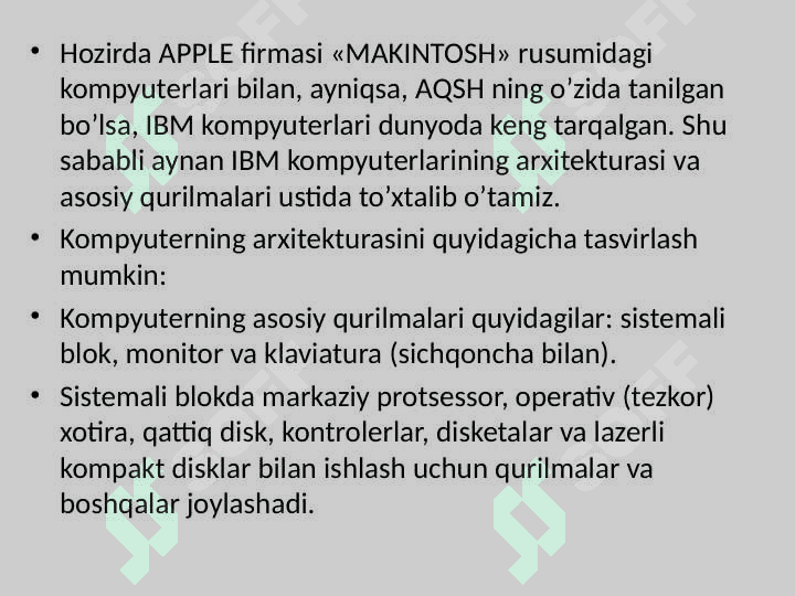 Kompyuerlarni tashkil qilishning raqamli-mantiqiy asoslari 4