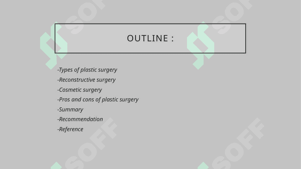 Plastic surgery 2