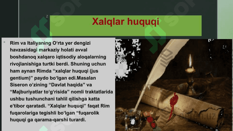 QADIMGI RIMDA XALQARO ALOQALAR 4