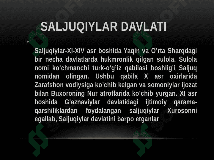 Saljuqiylar davlati 3
