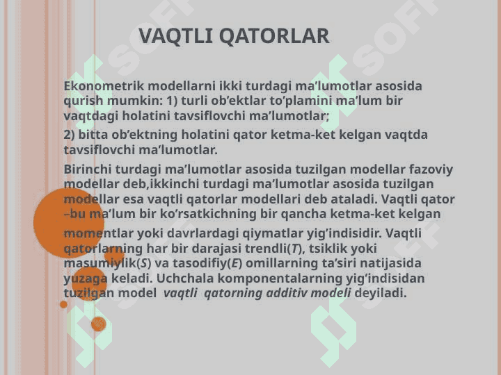 VAQTLI QATOR 3