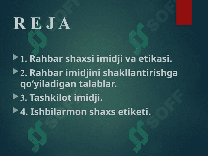 KASB ETIKASI VA IMIDJINI SHAKLLANTIRISH. 2
