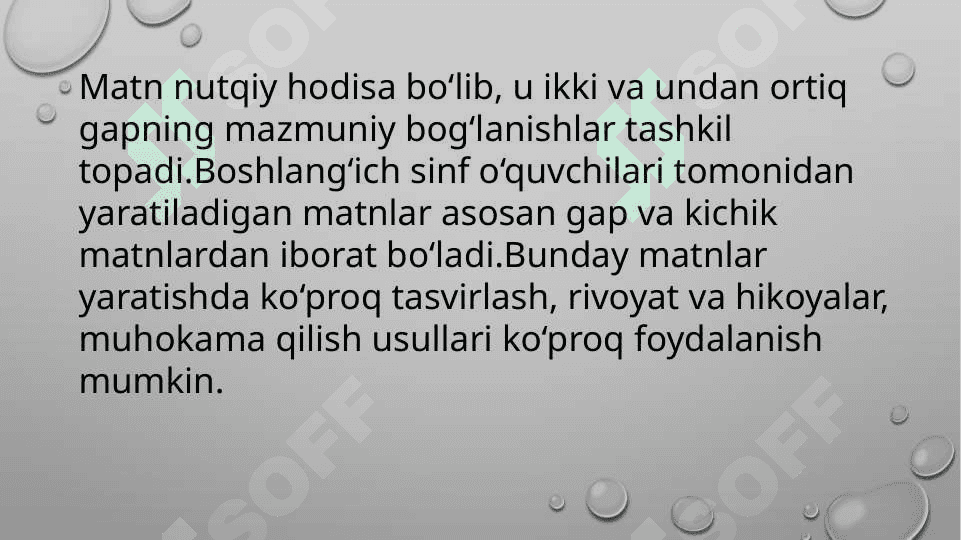 Badiiy uslubdagi matnlarni yaratishga o‘rgatish 2