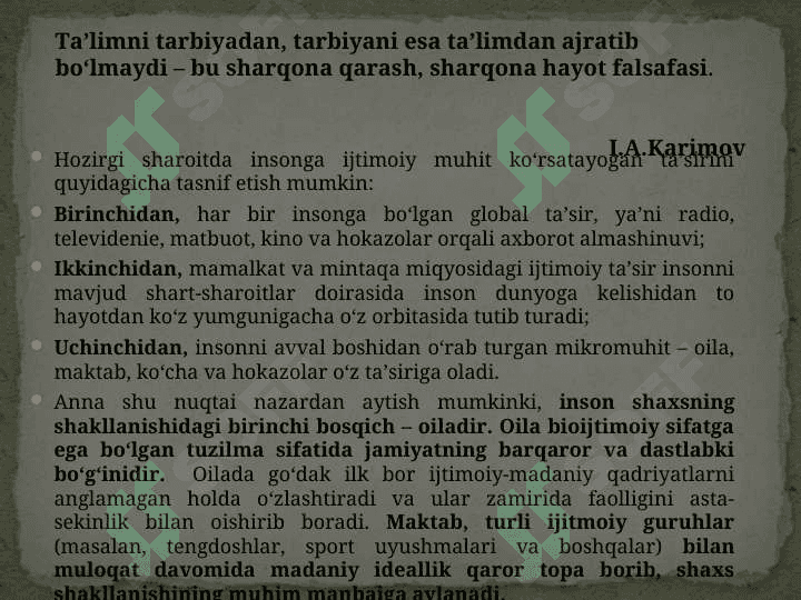 Barkamol avlodni tarbiyalashda pedagogik tarbiya 2