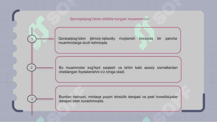 Qoraqalpog’iston ijtimoiy iqtisodiy rivojlanish istiqbollari 7