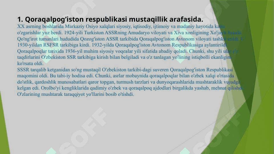Qoraqalpog’iston Mustaqillik yillarida 4
