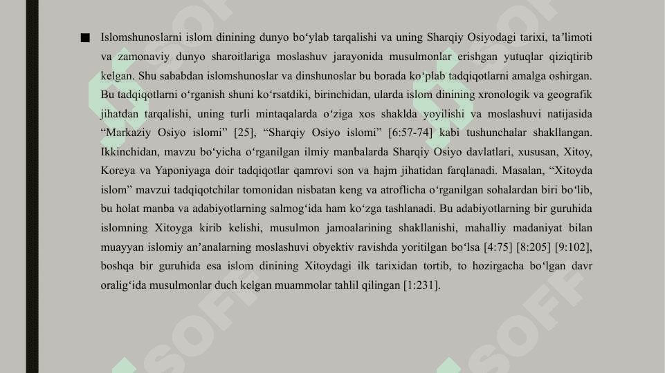 Sharqiy osiyoda islom dinining tarqalishiga oid tadqiqotlar tahlili 2